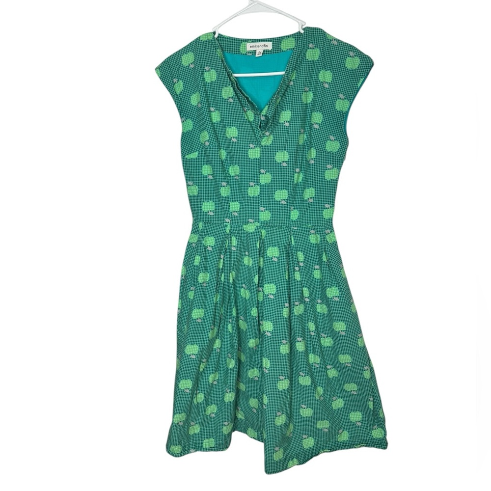 Emily & Fin green apple Annie dress size small